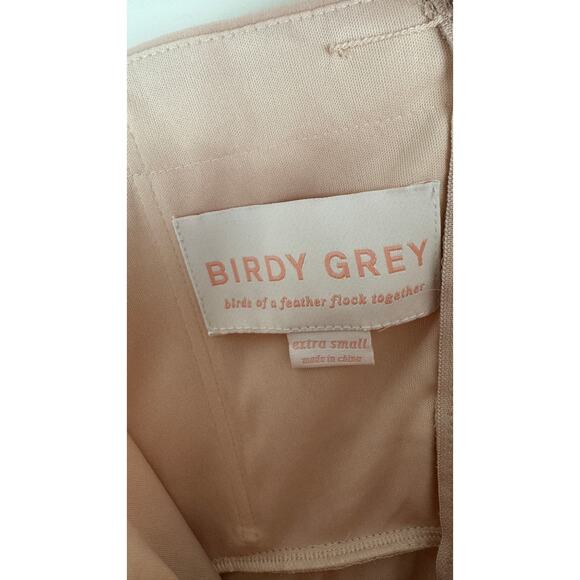 Birdy Grey Grace Convertible Dress Chiffon Womens XS Pale Blush Bridesmaid New Birdy Grey Grace Convertible Dress Chiffon Womens XS Pale Blush Bridesmaid New